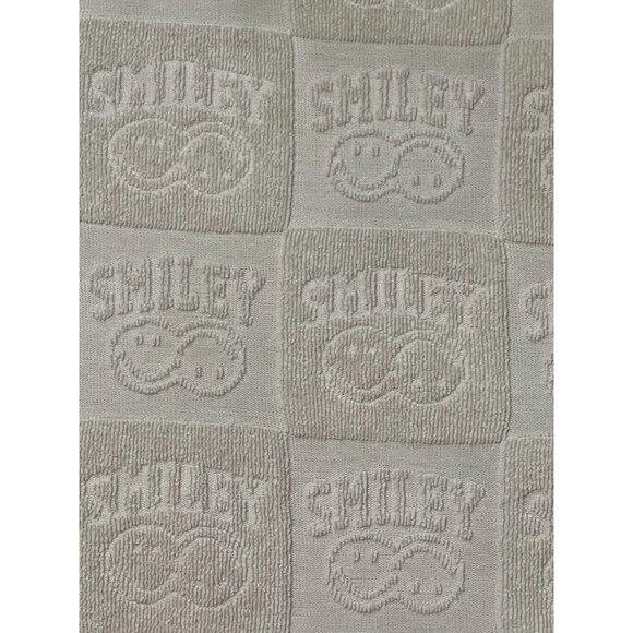 SMILEY x H&M Men’s Terry Cloth Button-Up Shirt – Size-L-–Embossed Smiley Face - Picture 8 of 9